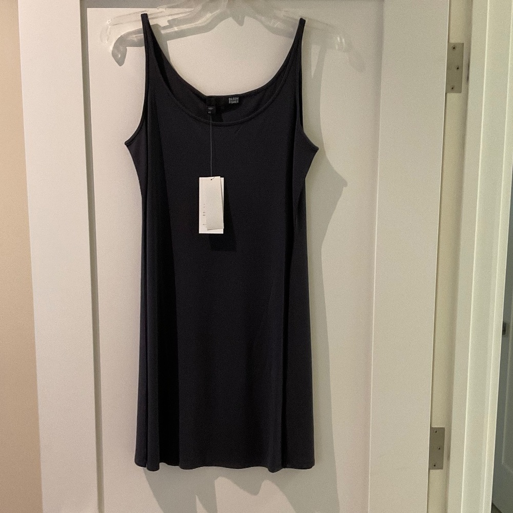 Eileen Fisher long silk jersey shell NWT size xsmall